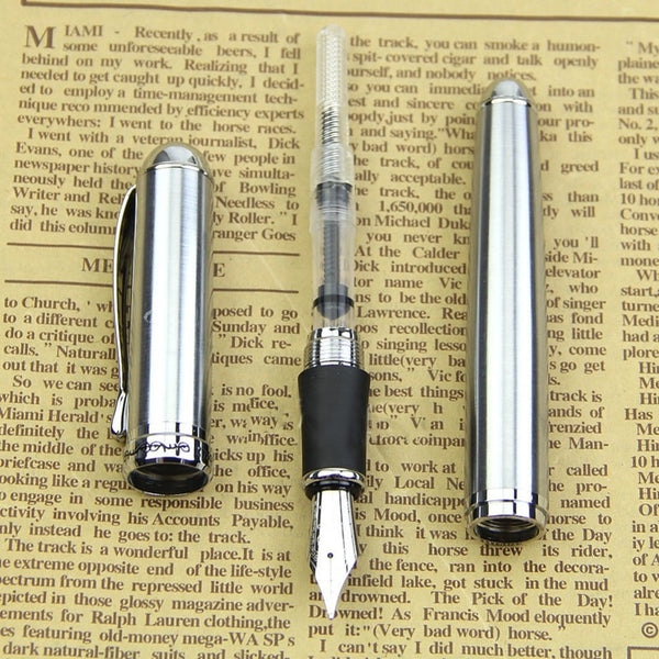 Silver Stainless Steel Fountain Pen