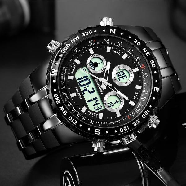 Readeel Sport Quartz Wrist Watch Men Military Waterproof  LED Digital Watches