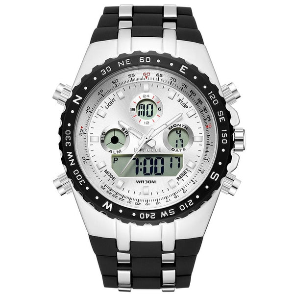 Readeel Sport Quartz Wrist Watch Men Military Waterproof  LED Digital Watches