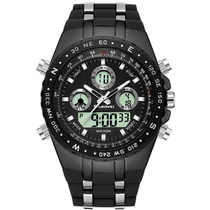 Readeel Sport Quartz Wrist Watch Men Military Waterproof  LED Digital Watches